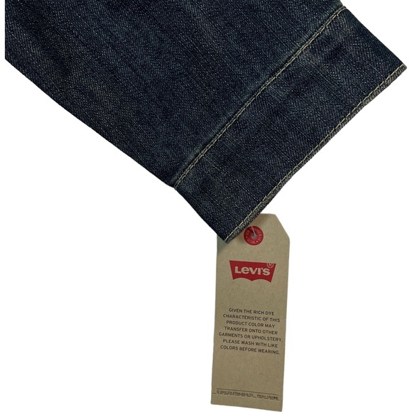 Levis Youth Boys Denim Trucker Jacket Size S (8-10 Years) Medium Wash Fabric - Picture 7 of 8